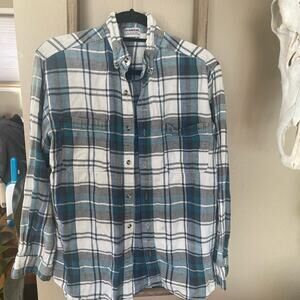 Oversized vintage flannel blue plaid. McGregor classic brand.